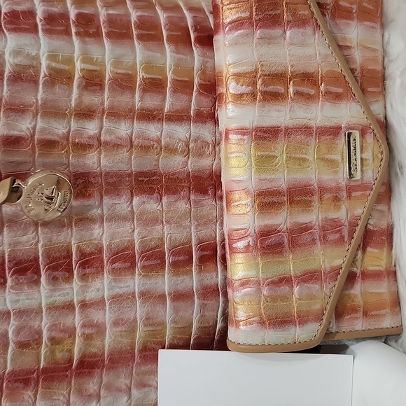 🔹BRAHMIN🔹️ Melbourne Large Duxbury Satchel Multi Royalton +Veronica Wallet Set - Picture 7 of 16